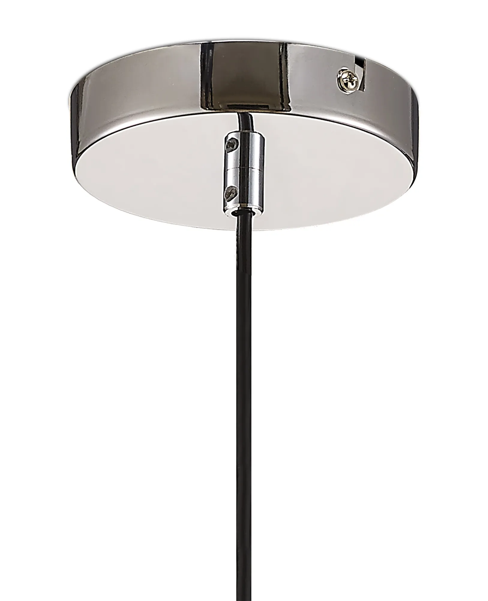 Ariel 16cm Smoke Glass Pendant 1 Light Polished Chrome D0096  Deco Ariel
